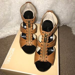 Michael Kors Berkley T-Strap Evening Sandals