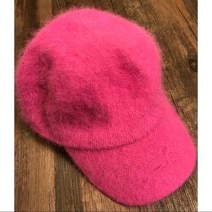 Hot Pink Fuzzy Baseball Cap