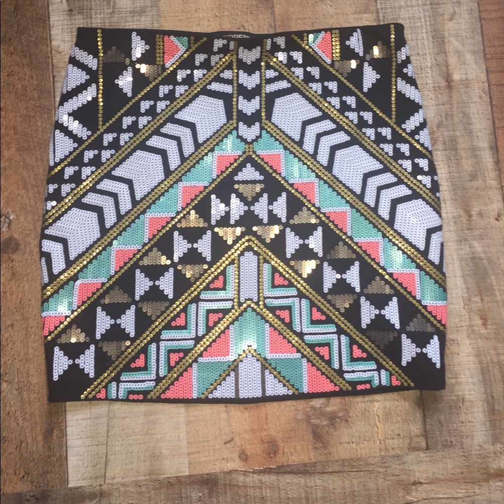 Express Sequin Skirt | Holiday Style | Glitz Glam