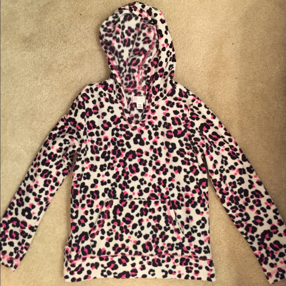 Cute cheetah pullover hoodie