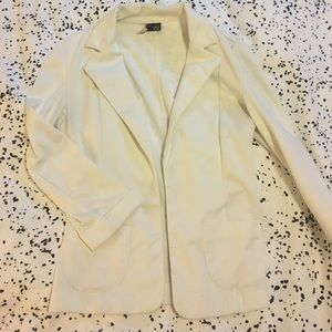 Urban outfitters White stretch jersey blazer