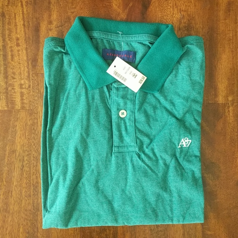 Teal Aeropostate Polo