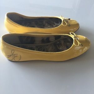 Sam Edelman Womens Felicia Yellow Ballet Flats 7