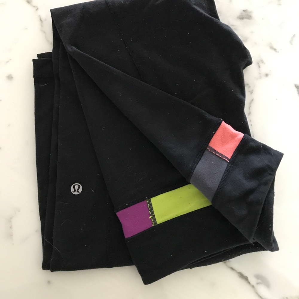 Lululemon reversible flared leg yoga pants