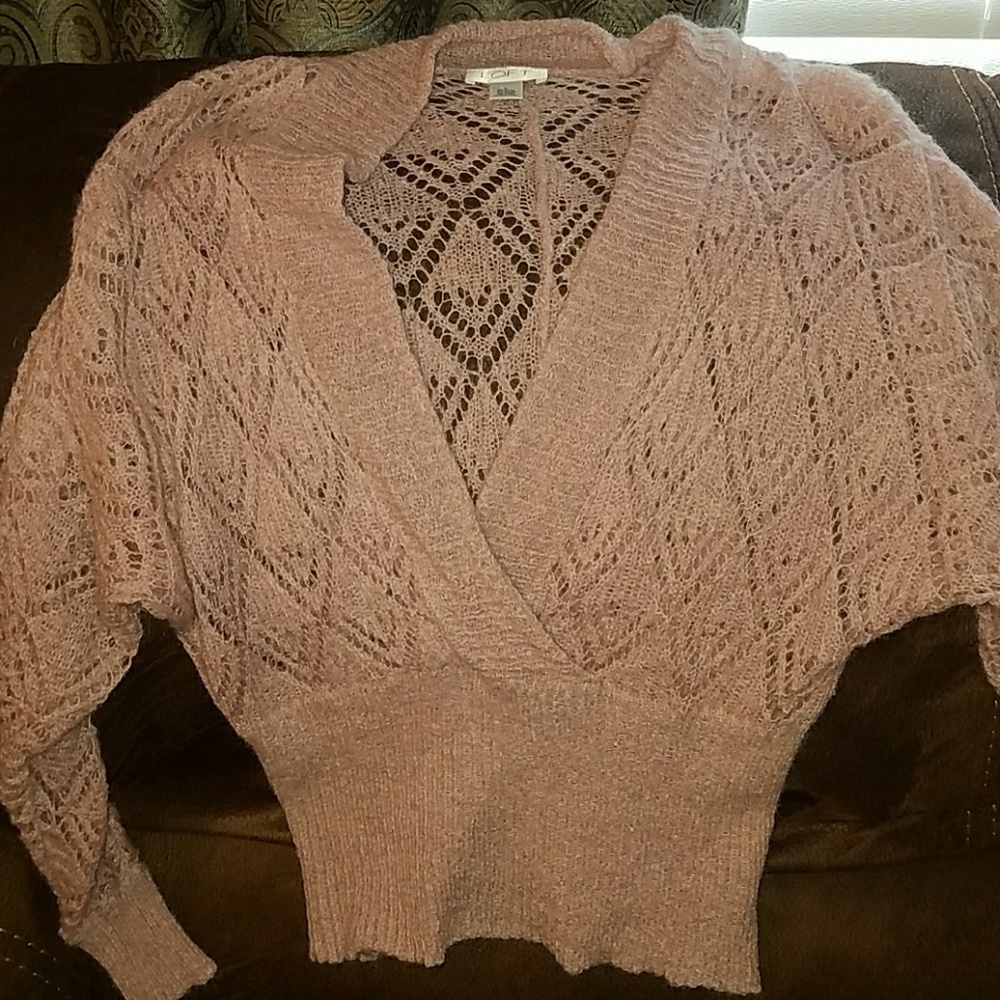 Loft pink wool blend sweeter