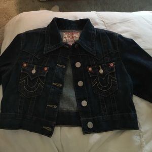 True Religion Cropped Jean Jacket