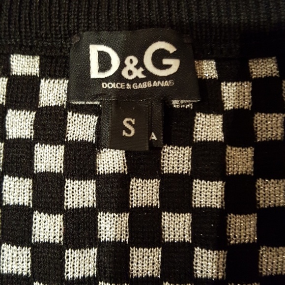 D&G Dolce & Gabbana Black & Silver Sweater - S - Picture 2 of 5