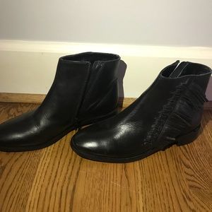 Topshop faux leather booties