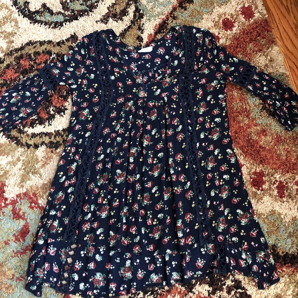 Navy Floral Tunic