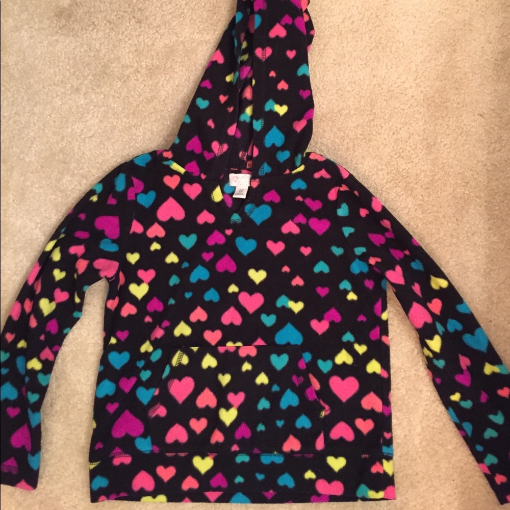 Hearts pullover hoodie