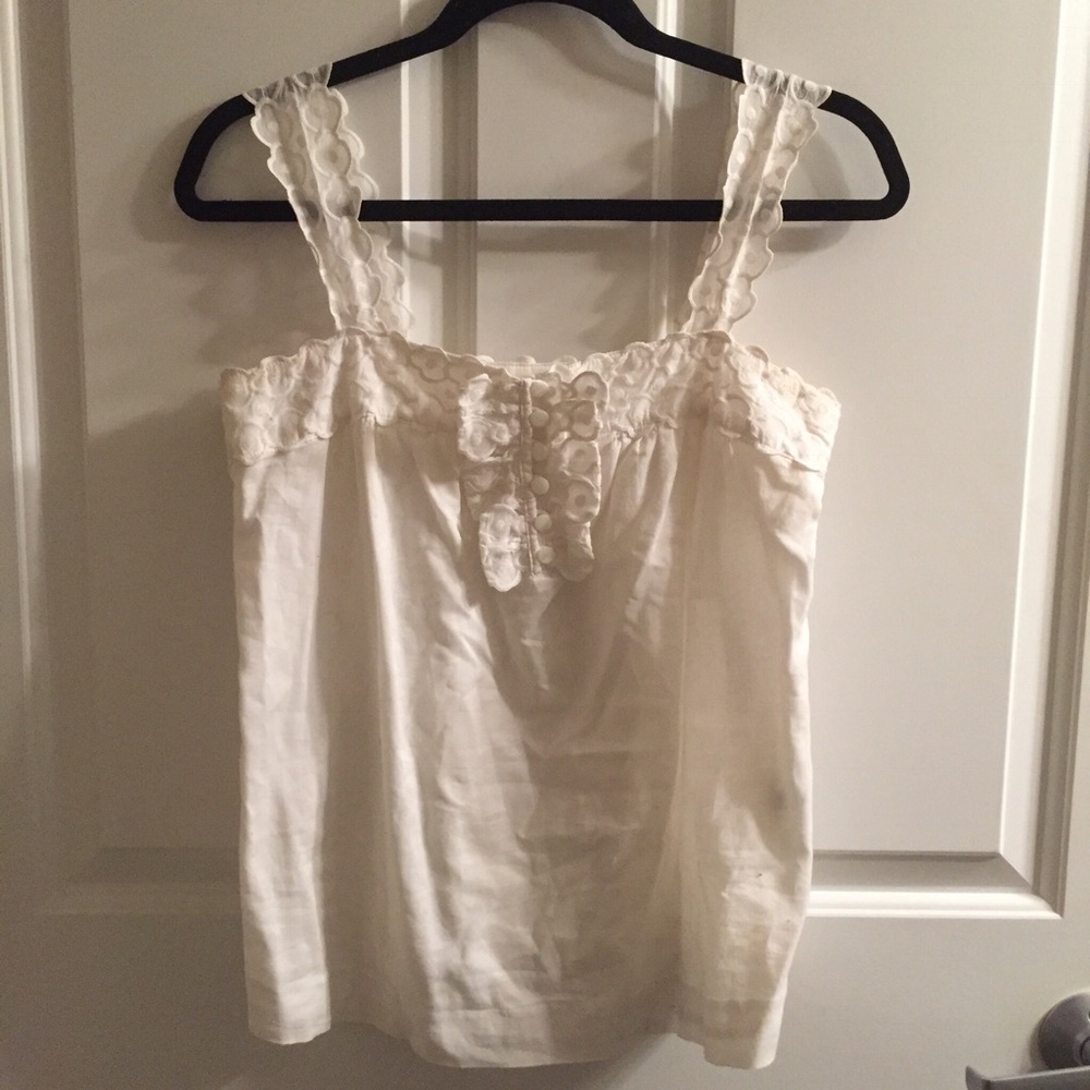 JCrew white tank top