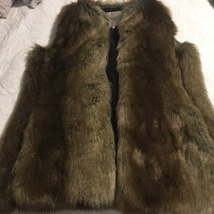 Zara faux fur vest