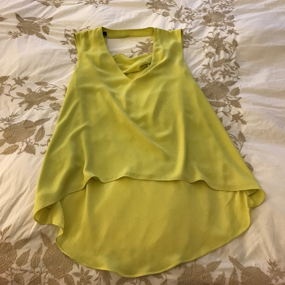 Bright Yellow BCBG top XS