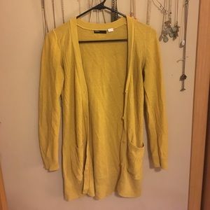 Urban Outfitters mustard longline cardigan