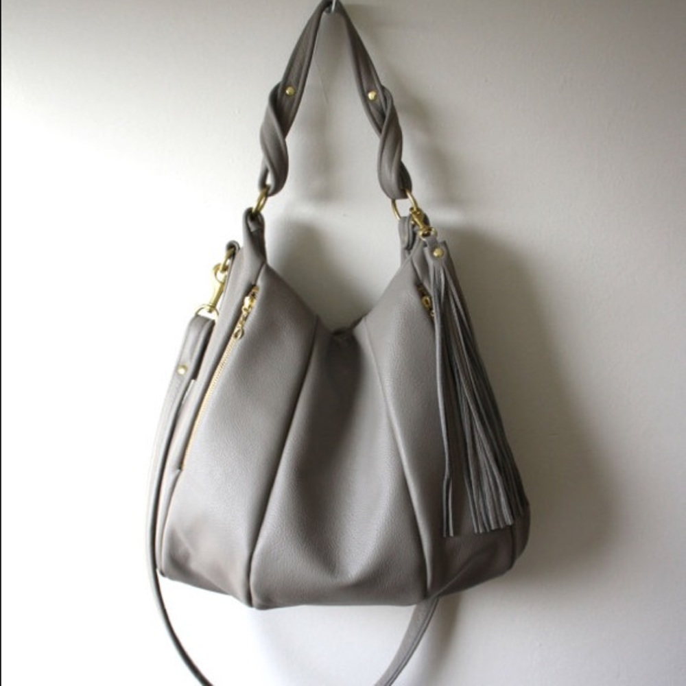 Opelle Dove Gray Lotus Bag
