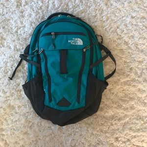 Aqua North face backpack-Never been used