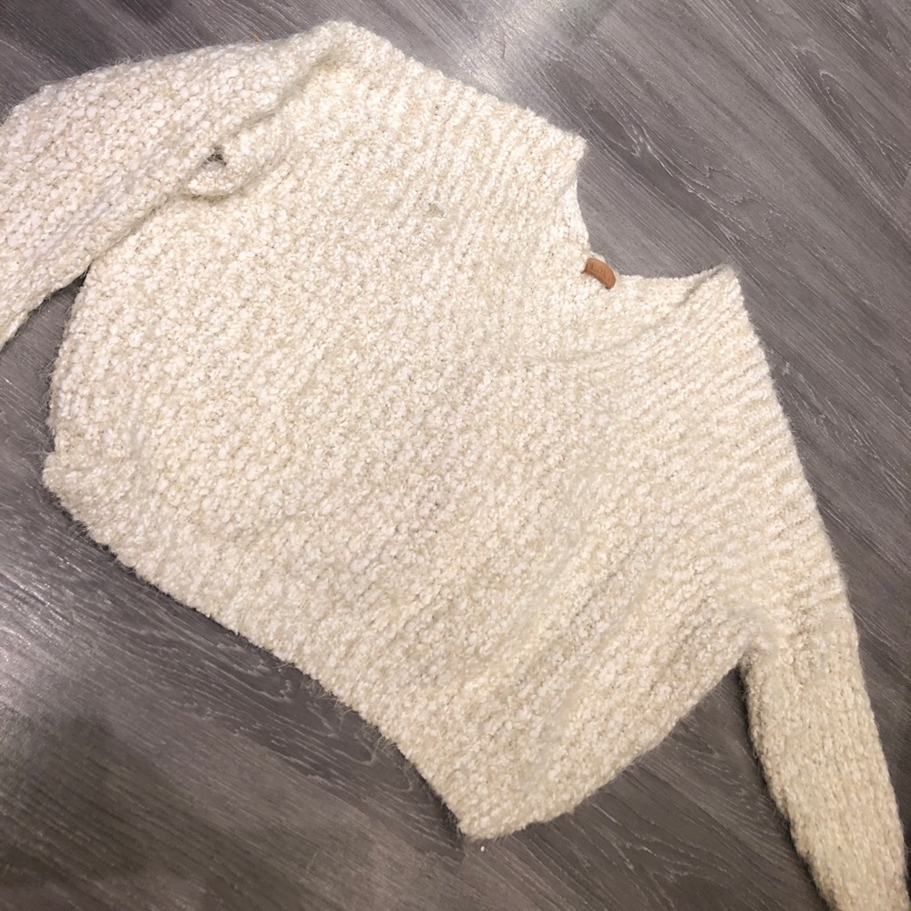 V neck oversized sweater