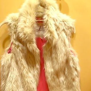 Milly faux fur vest in good condition!