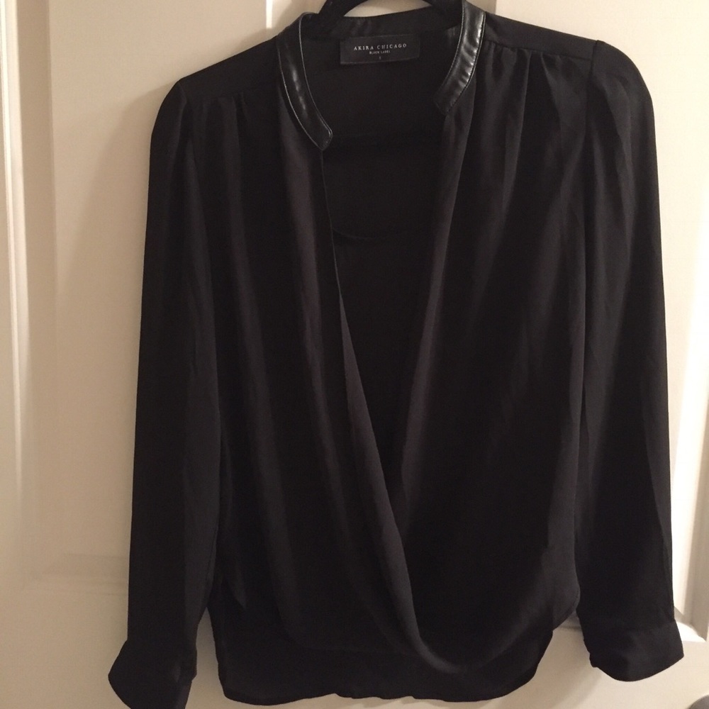 Akira Black Blouse