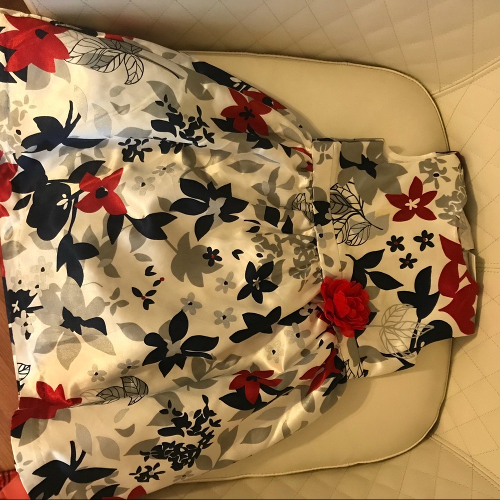 Red white and blue dress