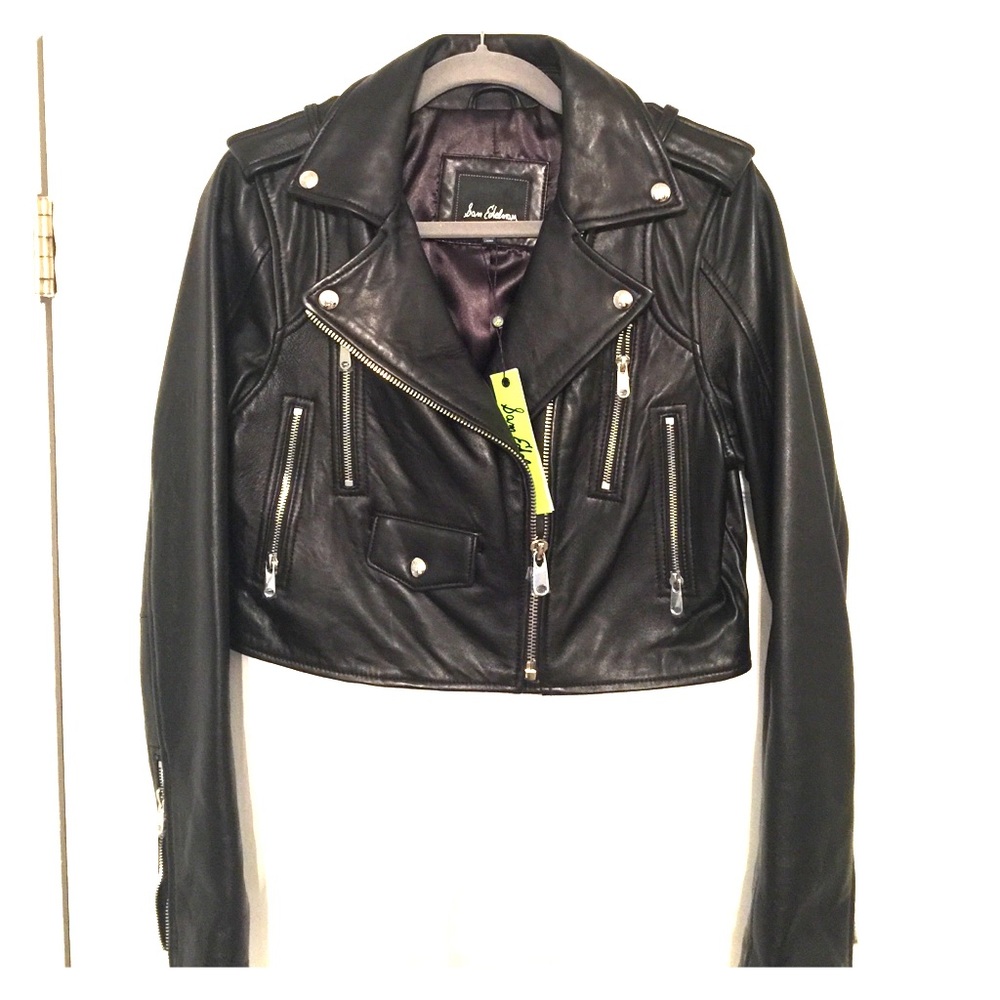 Leather Moto Jacket by Sam Edelman