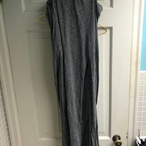 American Eagle cotton striped maxi skirt