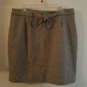 Gray wool skirt