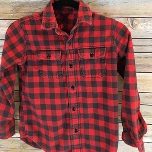 Gap Kids medium buffalo plaid flannel shirt.