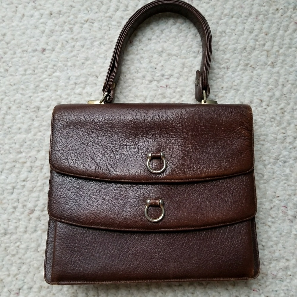 Vintage brown leather purse