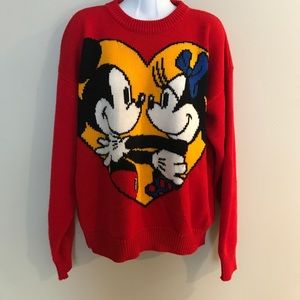 Vintage Mickey and Minnie sweater