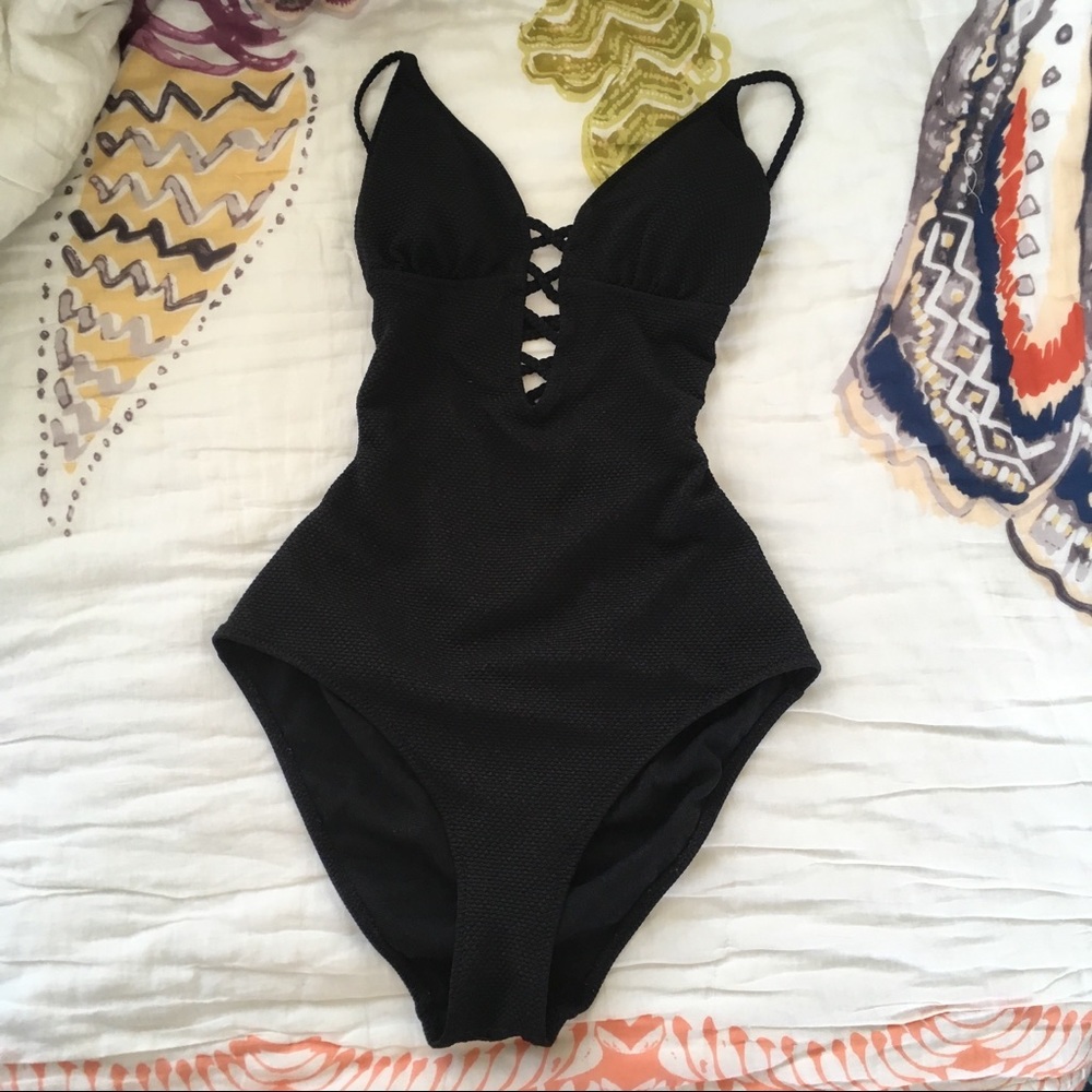 No brand black one-piece