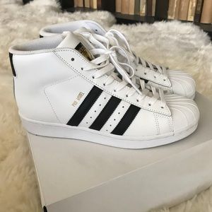 WORN ONCE!!! Adidas Pro Model High Top Sneakers