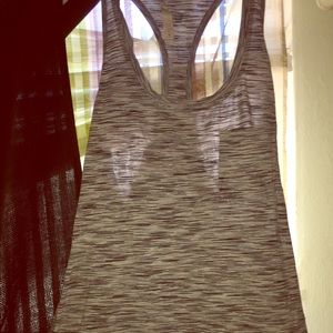 Lululemon striped workout tank