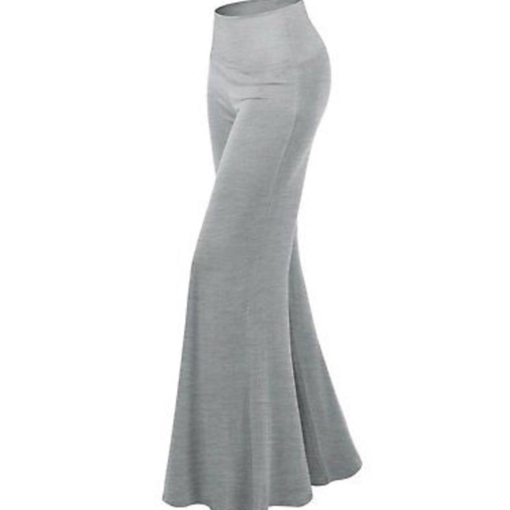 Light gray wide leg palazzo pants. Super cozy!
