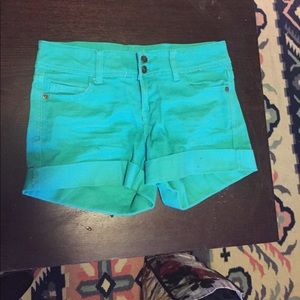 Teal shorts