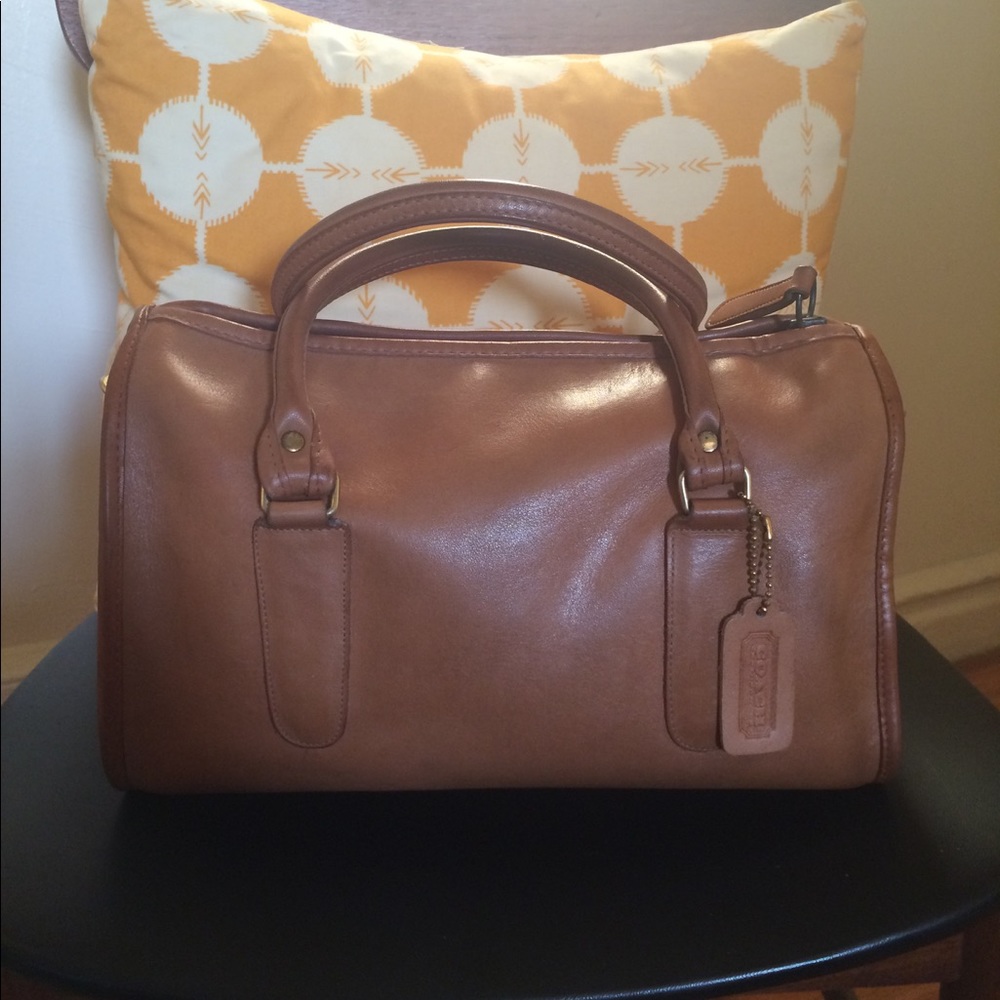 Vintage Coach NYC Putty Madison Satchel