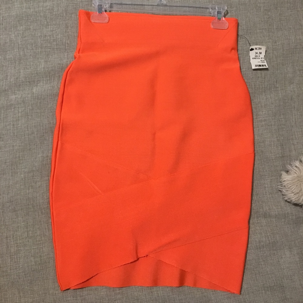 Orange bandage skirt