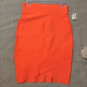 Orange bandage skirt
