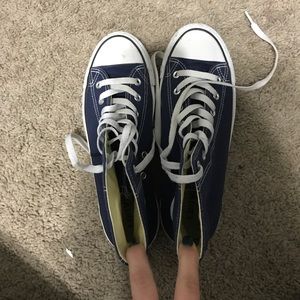 Navy Blue Converse Size 5.5 Mens
