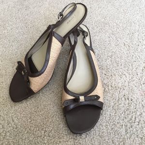 Fioni Brown and Tweed Heels