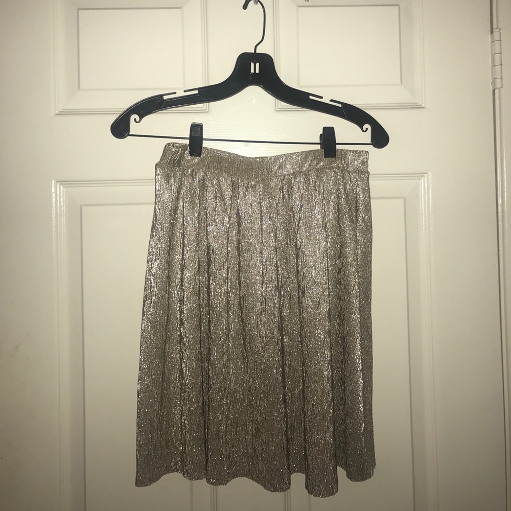 Metallic skirt