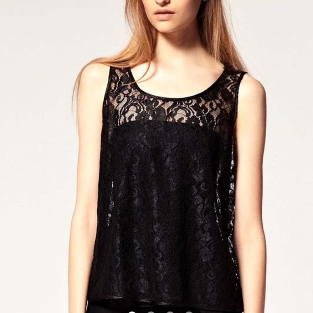 American Apparel Lace Tank