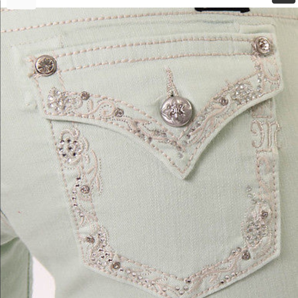 Miss Me honeydew skinny jeans