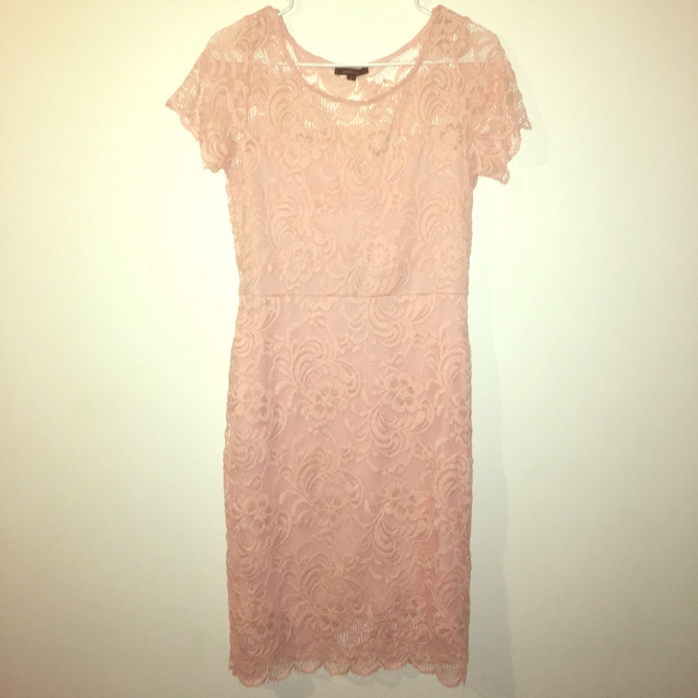 💎Floral Lace Bodycon Dress in Blush 💖  💎