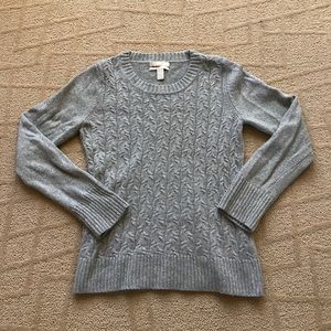 EUC Banana Republic Italian Cableknit Crew