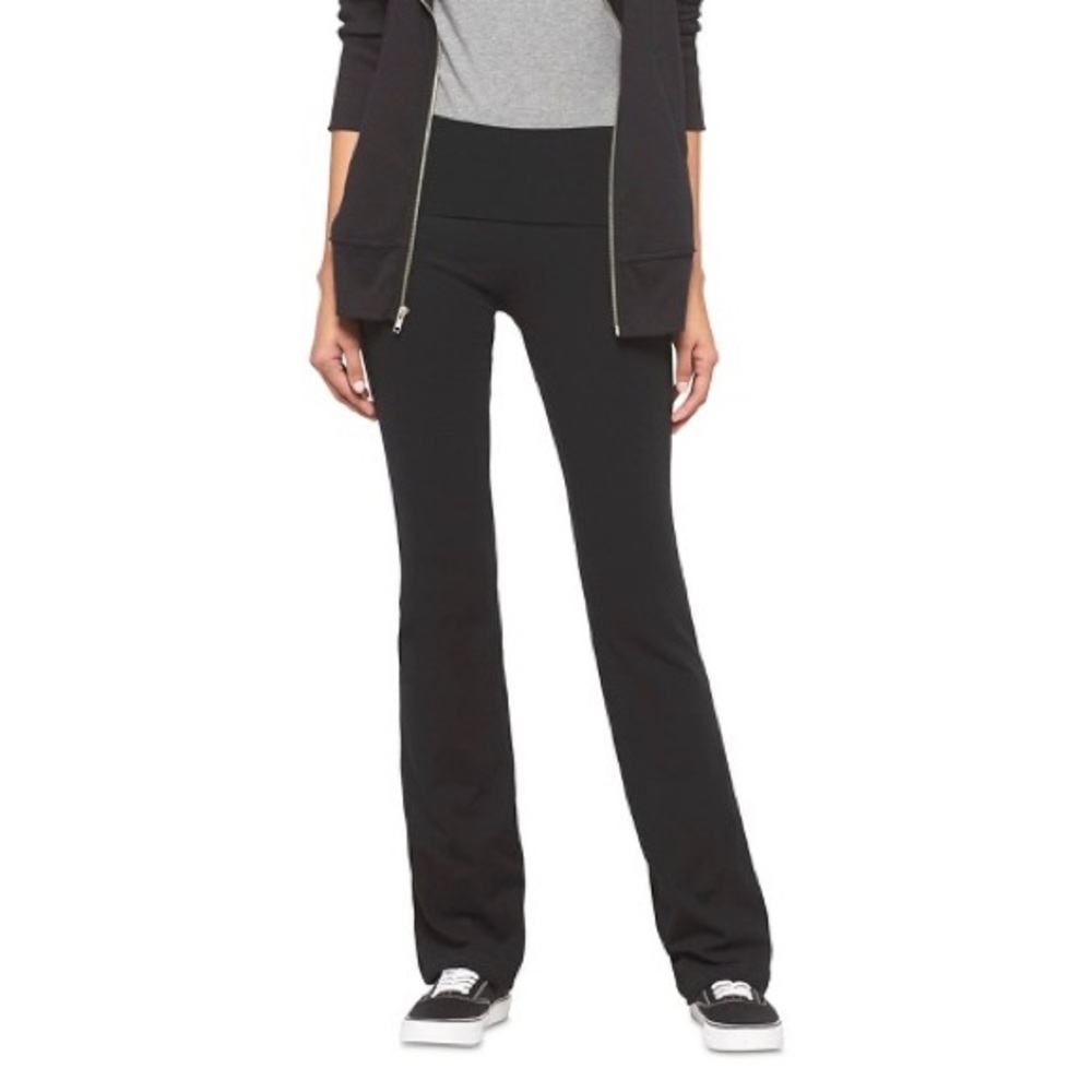 SO Foldover Yoga Pants - Skinny Bootcut
