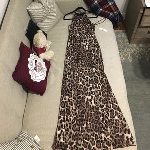 Leopard print gown