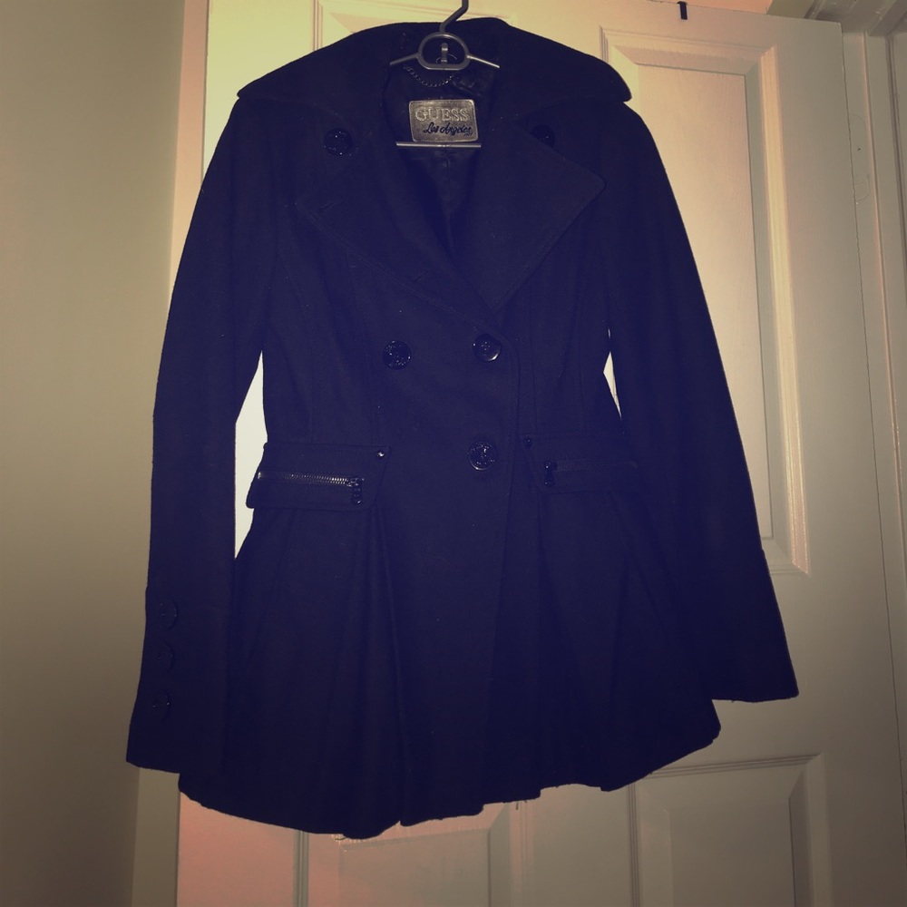 Black pea coat