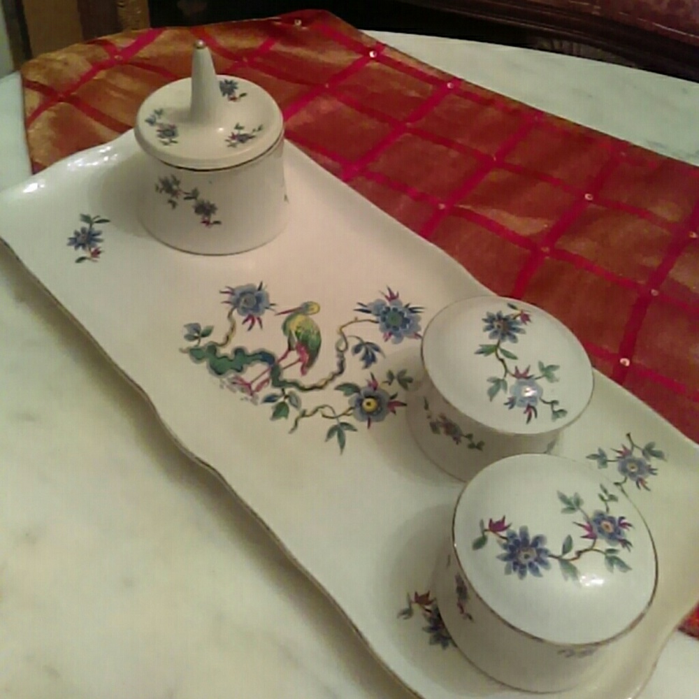 Vintage English Dresser Set