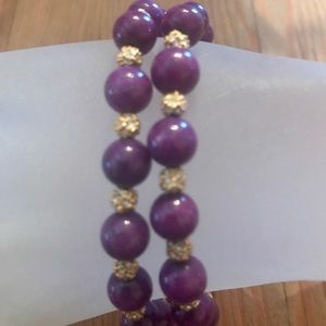 Beautiful Purple/Gold Bracelet